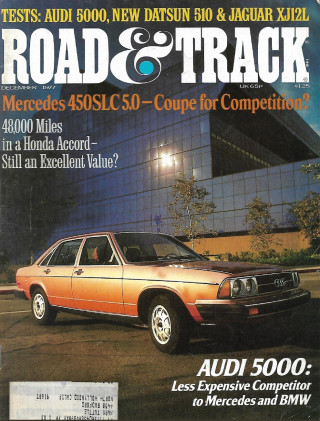 ROAD & TRACK 1977 DEC - XJ12L, BRM P25, 450SLC 5.0